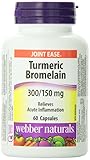Webber Naturals Turmeric & Bromelain, 60 caps