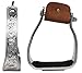 PRORIDER Western Show Horse Saddle Barrel Angled Sloped Bell Aluminum Stirrups 5140
