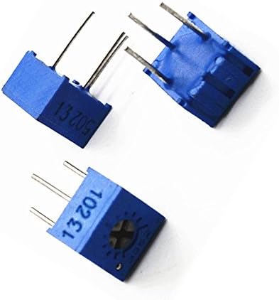 15 Pcs 3362P 50 Ohm - 2M Ohm 1/2W Trim Pot Trimmer Cermet Potentiometer Assortment