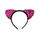 Lucky God 6pcs Girls Cat Ears Headband Lovely Cartoon Hair Band for Fancy Dress Party, Mixed Colors, One Size