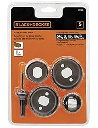 Black & Decker 71120, juego de sierras agujereadoras, 5 piezas