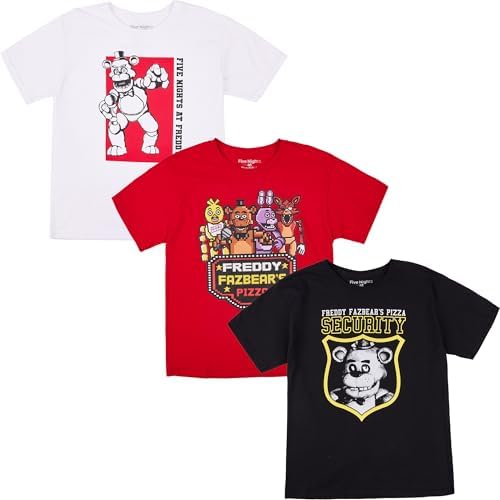 Amazon.com: Bioworld FNAF Film Style Group T-Shirt, Creepy