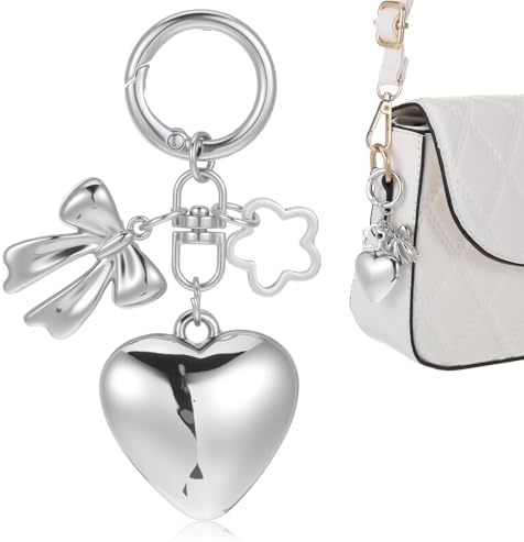 Leopard Bow Keychain Accessories Y2k Heart Bag Charms for  display picture 3