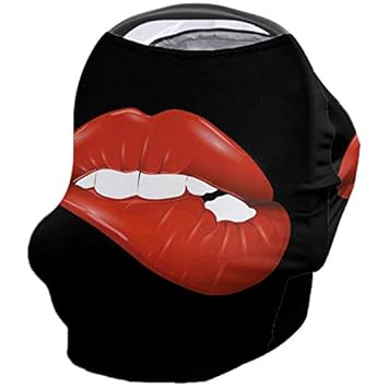 red and black stroller and carseat