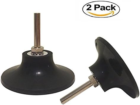 Fokus 2 Pack Type R 3" Sanding Polishing Mandrel Disc Pad Holder 1/4" Shank for Buffing Surface Conditioning Abrasive Disc