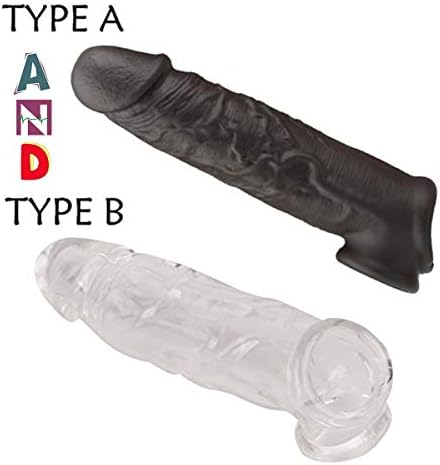 Silicone penile Condom Expander expands SZYZH Male Chastity Toys Lengthen Cock Sleeves Dick Socks Reusable Condoms(2 Pcs) _W11