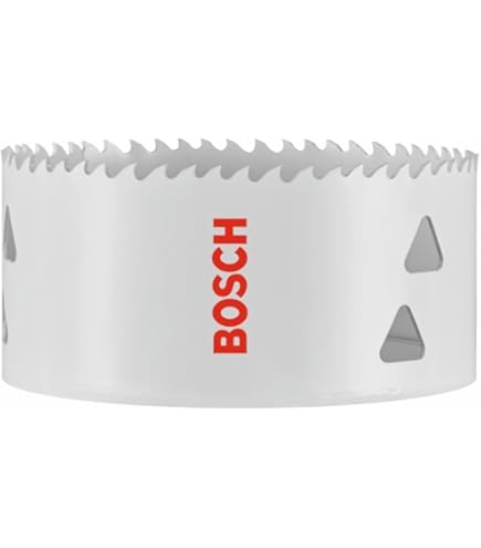 TUNEZ M42 Ensemble De Coupe-trous Bimétalliques Avec Mandrin Hexagonal Et Forets De Centrage En Métal Pour Bois, Métal, Plâtre, Tôle De Fer, Tuyau, Plastique, 60 Mm, 60 Mm