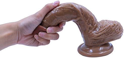 TTQQJJ Lifelike 8.26 Inch Huge Female Body Relax Wand Handsfree for Women - Brown - Daxuedaer2.0