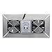 Durablow 220 CFM Air-Out Stainless Steel Crawl Space Vent Fan, Dual Fans with Dehumidistat & Thermostat, Foundation Vent, Radon Mitigation, for Crawl Space, Basement (Stainless Steel, M2D)