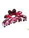 Prettyou Hair Clips 2.75 Inches Banana No-Slip Effortless Colorful Small Size Flower Claws Barrettes for Women, Pack of 4