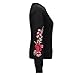 Weigou Women Rose Floral Embroidered Sweatshirt Long Sleeve Blouse Tops Pullovers Tops Stylish Outwear