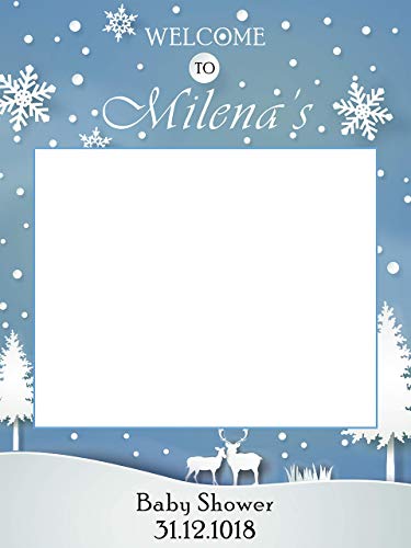 baby shower photo frame diy