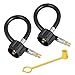 STYDDI 12 Inch RV Propane Hose Connector with 1/4 Inch Male Inverted Flare for Auto-Changeover Two-Stage Regulator, 2 Pack
