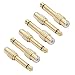 VCE 6 Pack Gold Plated 6.35mm Mono Plug Male to RCA Female Audio Adapter Connector