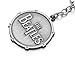 REINDEAR Official The Beatles Drum Logo Metal Keychain Key Ring US Seller (Silver)