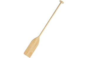 Lljsszr Wooden Paddle Boat Wall Decor, 48" Wooden Oar, Paddle for Lakeside Decor, Wood Color