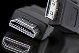 6 Feet High speed HDMI Cable - Gold Plated (Black) By M-Vion