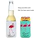 12-Pack Flamingle Bachelorette Party Can Coolers Sleeves - Tropical Bride Tribe Flamingo Neoprene Beer Can Covers for Soda, Beverage - Beach Bachelorette Bridal Shower Wedding Party Supplies Favors