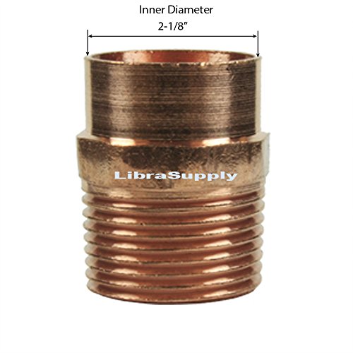 Buy Libra Supply 2'', 2 inch, 2inch Wrought Copper Pressure Male