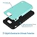 Galaxy J7 V Case, Galaxy Halo / J7 Prime / J7 Perx / J7 Sky Pro Case, MP-MALL Dual Layer Shockproof Armor Hybrid Defender Anti-Drop Rugged Protective Case Cover For Samsung Galaxy J7 2017 (Mint)