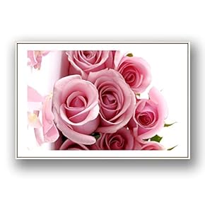 Framed Canvas Wall Art for Living Room, Bedroom Rose Flowers Canvas Prints for Modern Home Decoration Ready to Hang - 16"x24" inches