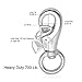 Petutu Stainless Steel Swivel Hook, Hammock Hanging Chair, 700 lb.