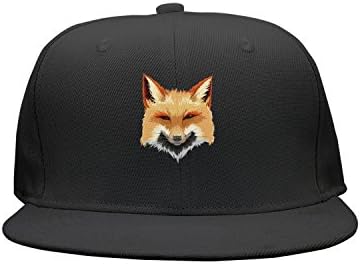 Fox Painting Drawing Art Unisex Classic Mesh Back Plain Caps Vintage Snapbacks