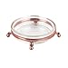 mDesign Bar Soap/Cosmetic Storage Dish for Bathroom Vanity Counter Tops - Rose Gold/Clear