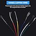 LotFancy 30AWG Stranded Wire, 6 Colors (30 Feet Each) Electrical Wire, Tinned Copper Hookup Wire Kit 30 Gauge 300V for DIY, Flexible, PVC Insulated, UL Approved