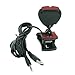 HDE 12 Megapixel Webcam USB Online Camera with Microphone and 6 LEDs for Video Conferencing (Red)
