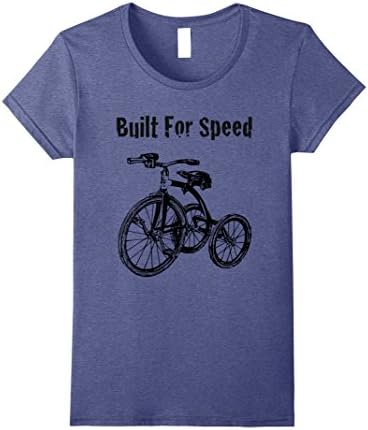 Womens Built For Speed: Tricycle Tee Small Heather Blue