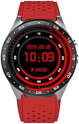 KW88 Smartwatches Bluetooth Heart Rate Tracker Sleep Monitor Smartband Pedometer for Android Smartwatches (Red)