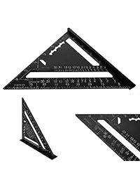 Herramienta de medición de ángulo de aluminio cuadrado de 7 pulgadas para carpintero