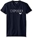 Emporio Armani Men's Megalogo Crew Neck T-Shirt, Marine, Large