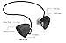 Buletooth V4.2High-Performance Wireless Stereo Chip, HB-900C V4.0 Wireless Neckband Stereo Music Sport Noise Cancelling Sweatproof(Black)
