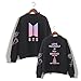 Kpop BTS Jimin Suga V Rap Monster J-Hope High Neck Hoodie Sweatshirts Love Yourself