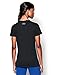 Under Armour Women's Tech Branded V-Neck, Black (001)/Graphite, Medium