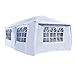 ALEKO APT20X10GAZEBO Temporary Outdoor Event Canopy Tent Wedding Party 20 x 10 x 8.5 Feet White