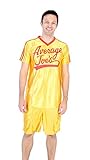 Dodgeball Average Joe's Adult Yellow Jersey Costume Set (Adult Medium)