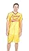 Ripple Junction Stiller Dodgeball Movie Character Average Joes Yellow Jersey Set Halloween Costume Cosplay