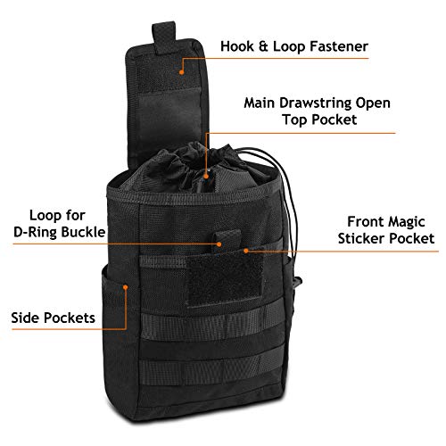 Pouch Tattico Molle Pieghevole | Borasca Per Caricatori E Attrezzatura | Rete Traspirante Per Outdoor E Caccia - Foto 3