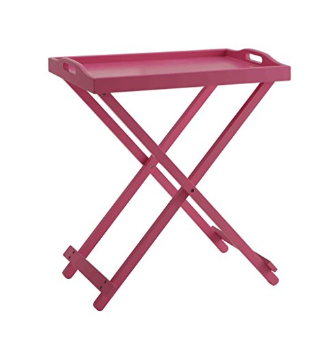 Convenience Concepts Designs2Go Folding Tray Table, Pink