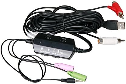 GearBizz "BOX" Universal Gaming Conversion Kit Compatible with Most Headphones Transforming to Gaming Headsets Compatible with Xbox 360, PS4, PS 3, and PC/MAC Game and Chat Volume Control
