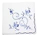 Cotton Handkerchief with Vintage-Style Monogram
