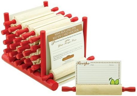 Amazon Com Mountain Woods 24 Piece Rolling Pin Recipe Card Holder Display Not Included Mini Bat Holder Kitchen Dining mountain woods 24 piece rolling pin recipe card holder display not included