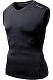 Tesla Men's Cool Dry Compression Muscle Tank Baselayer V Neck Sleeveless V15
