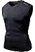 Tesla Men's Cool Dry Compression Muscle Tank Baselayer V Neck Sleeveless V15 / MUV06