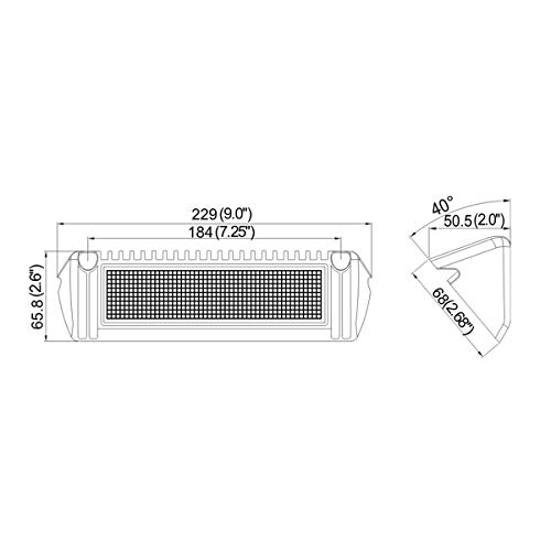 Raycharm LED Flood Dome Light Fixture in 12-28V DC 18W 9 Inches 6000K 18000 Lumen for Trucks, Trailers, RV & UTV Cabin Interior Lighting and Exterior Area Lighting