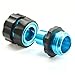 PLG Garden Hose Quick Connect Fittings Male and Female Hose Quick Connector,4 Set with 2 Faucet Adapter