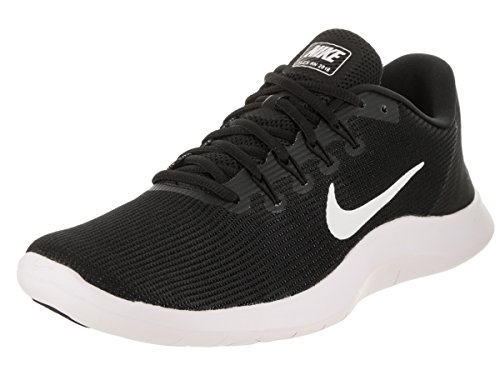 NIKE Mens Flex RN 2018 Black White Black Size 10